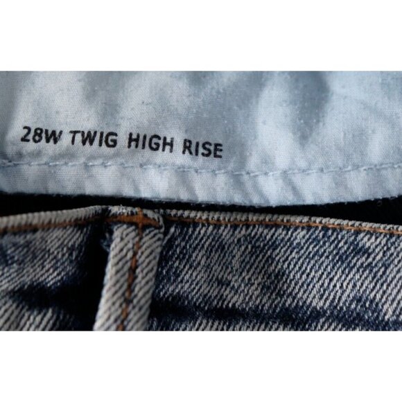 BDG Urban Outfitters Women's Size 28 Blue Acid Wash Twig High-Rise Skinny Jeans - Picture 6 of 10
